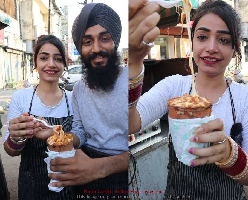 kulhad pizza viral video clip