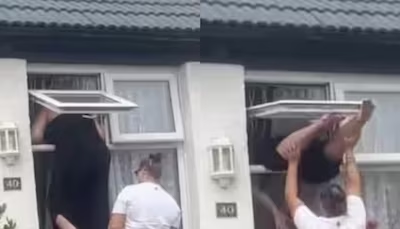 free download: viral video woman climbing window video