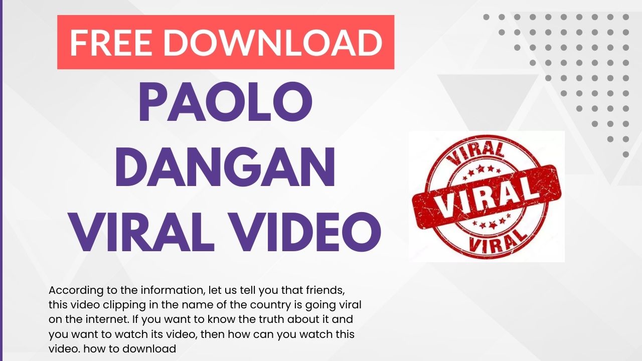 watch now: paolo dangan viral video